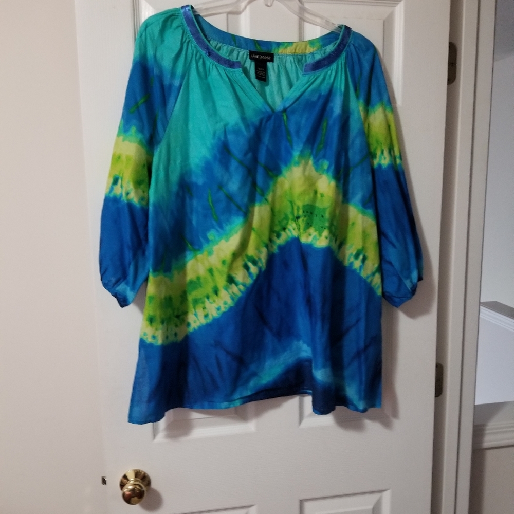Tie dyed cotton shirt